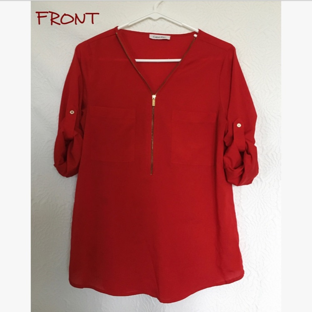 Bright Red Blouse💄❤️